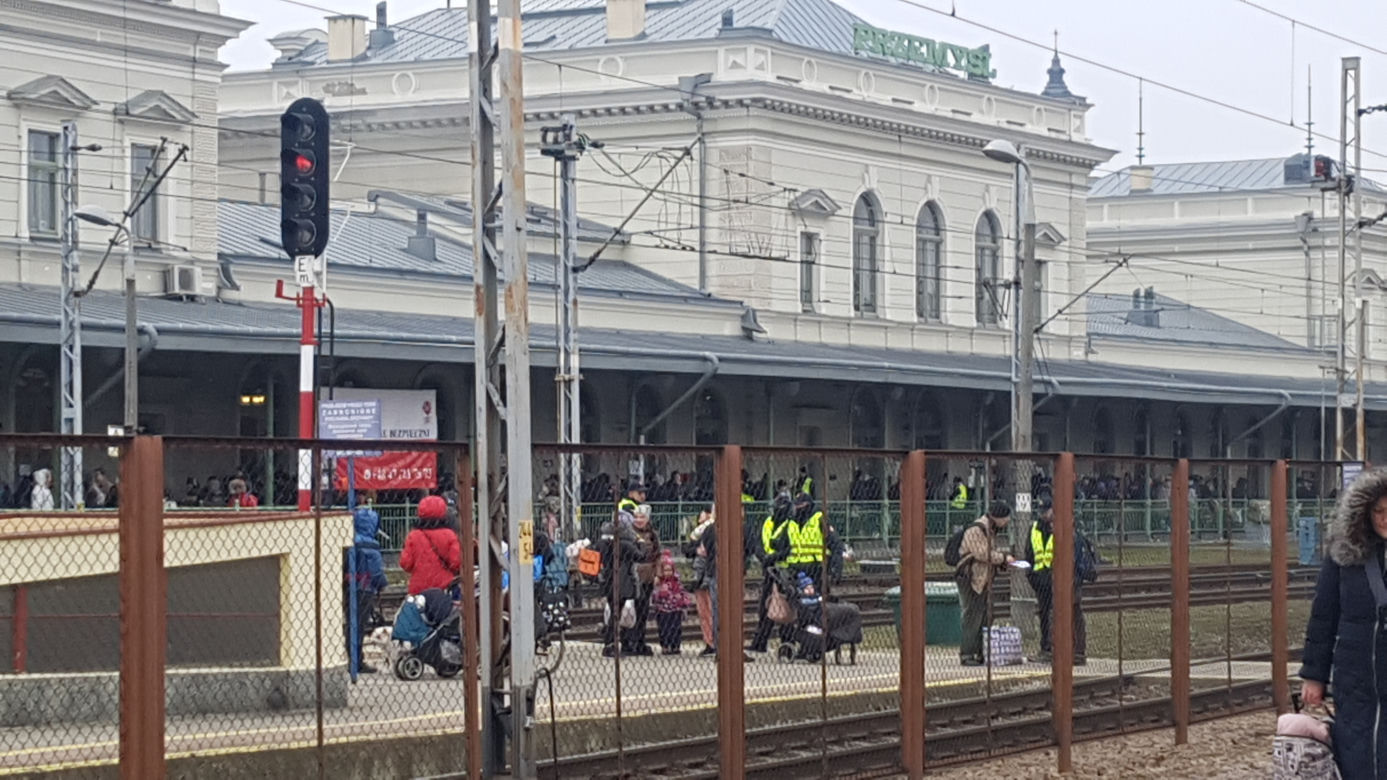 Dworzec PKP w Przemyślu, 7 marca 2022