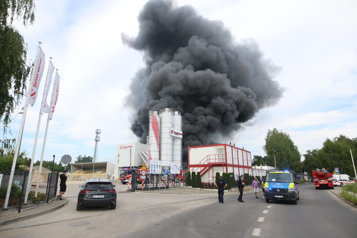 Pożar w Siemianowicach Śląskich