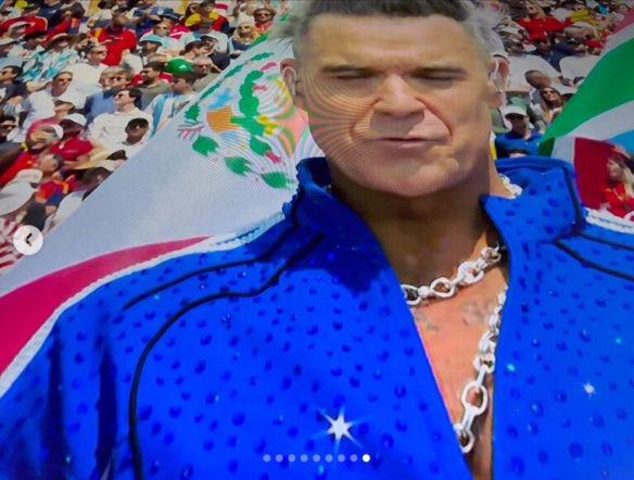 Robbie Williams i Nicole Scherzinger rozgrzali finał mundialu! Ich występ przejdzie do historii