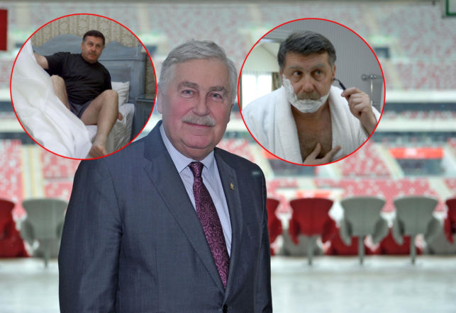Jerzy Engel najpierw gramoli się spod kołdry, a potem się goli. Białe kruki z naszego zdjęciowego archiwum to hit! Niewiarygodna metamorfoza