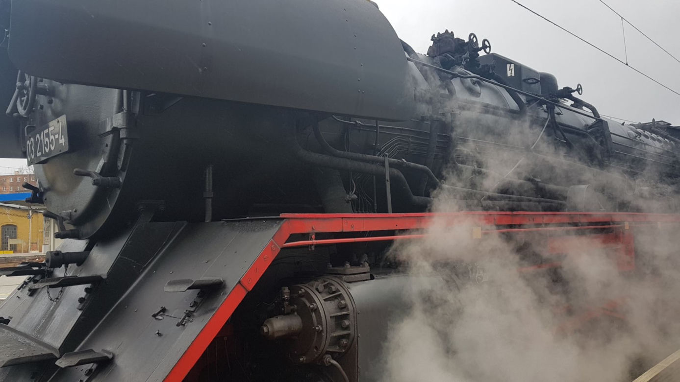Zabytkowy pociąg na stacji Szczecin Główny