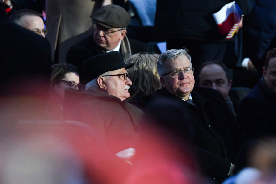 Wystąpienie Joe Bidena w Arkadach Kubickiego w Warszawie