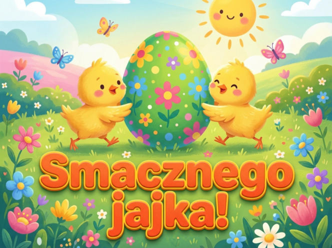 Kartka świąteczna na Wielkanoc