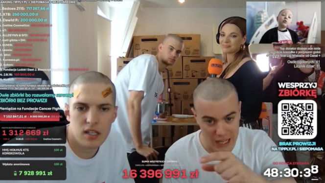 Kasia Węsierska na streamie Łatwoganga