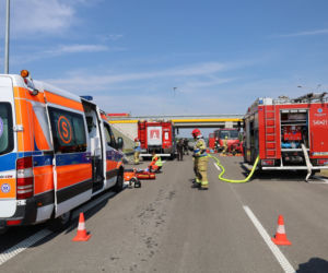 ćwiczenia służb Ratunkowych Tomaszów Lubelski