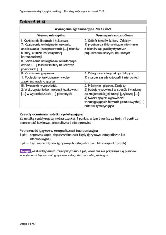 Matura próbna 2023: Polski. Odpowiedzi CKE i oficjalny klucz do zadań