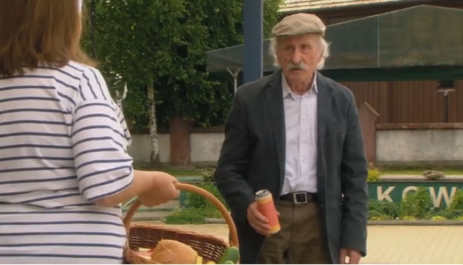 Ranczo 8 sezon odc. 99. Stach Japycz (Franciszek Pieczka), Michałowa (Marta Lipińska)