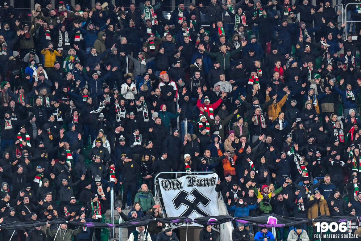 Kibice na meczu Zagłębie Sosnowiec - GKS Katowice