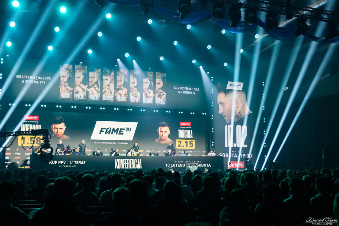 Konferencja Fame MMA 20 w Krakowie