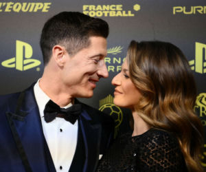 Robert i Anna Lewandowscy na gali Złotej Piłki