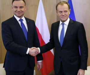Spotkanie Dudy z Tuskiem