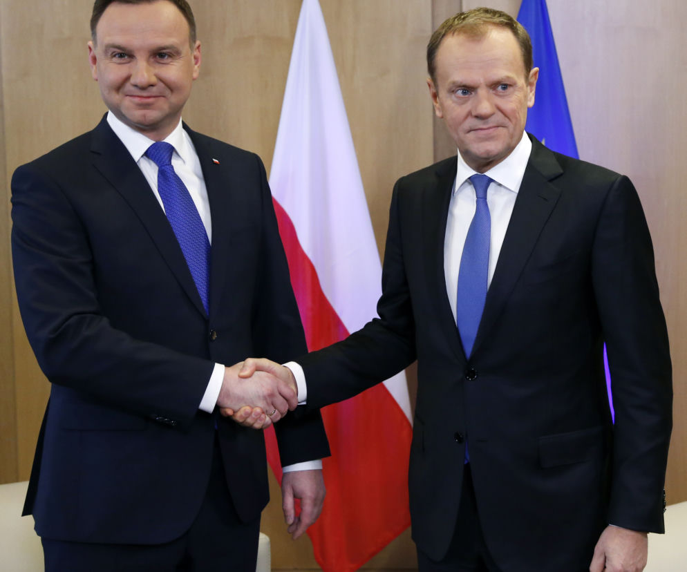 Spotkanie Dudy z Tuskiem