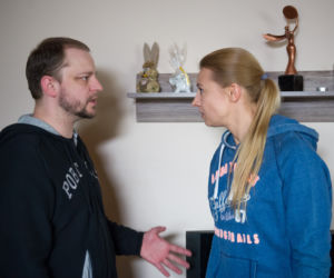 Na Wspólnej odc. 2319. Teresa (Kamila Salwerowicz), Klaudiusz (Bartosz Turzyński)