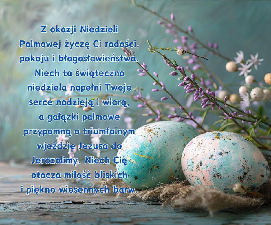 Niedziela Palmowa - kartka do wysłania