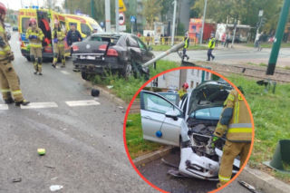 Cztery osoby poszkodowane po zderzeniu z radiowozem. Policja bada sprawę
