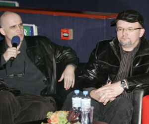 Producent Rancza Maciej Strzembosz i reżyser Wojciech Adamczyk