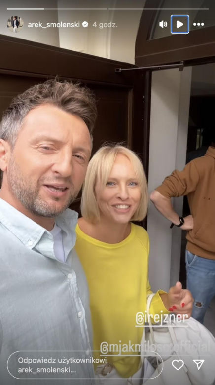 M jak miłość na planie. Dorota (Iwona Rejzner), Bartek (Arkadiusz Smoleński)