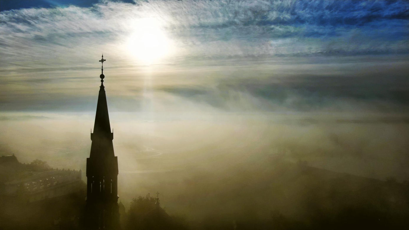 Sandomierz z lotu ptaka