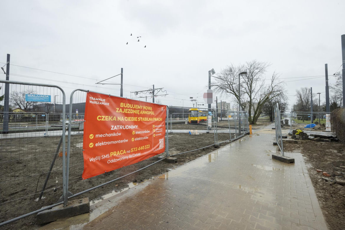 Budowa zajezdni na Annopolu opóźniona. Tramwajarze nie mogą się przeprowadzić