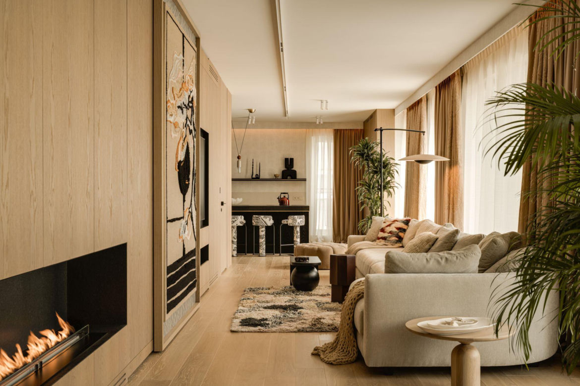 Artystyczny apartament na Powiślu - projekt modeko.studio