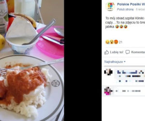 Breja zimnego ryżu i BEŁT z jabłka! Tak karmi polska służba zdrowia! [ZDJĘCIA] 