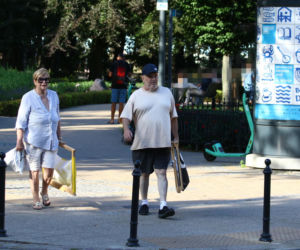Marian Lichtman na plaży