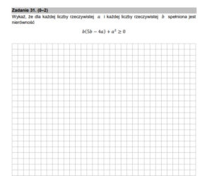 Matura poprawkowa z matematyki 2021 - zadanie otwarte 31 (2 punkty)