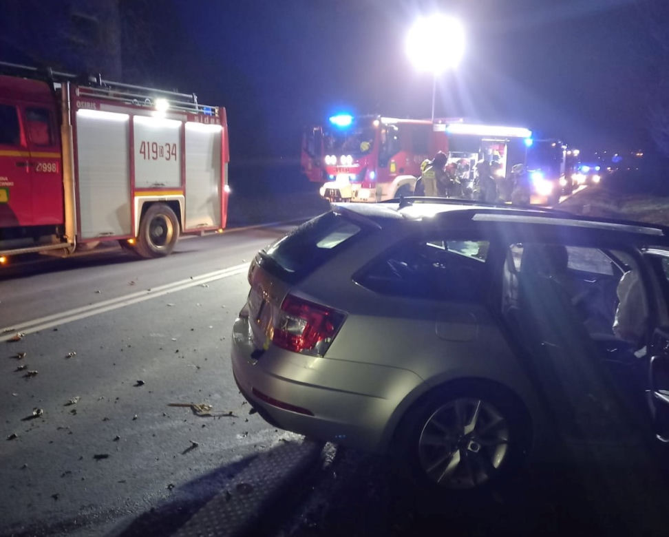 Groźny wypadek na DK8 w Łagiewnikach