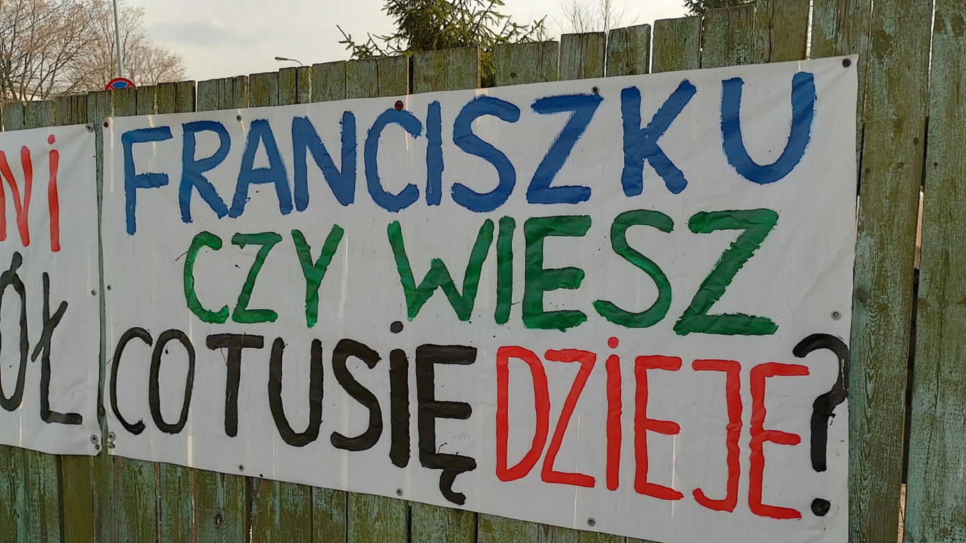 Protest mieszkańców Osiedla Maltańskiego w Poznaniu trwa