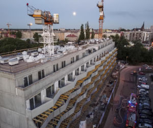 Wrocław. Pożar budynku przy ul. Rychtalskiej