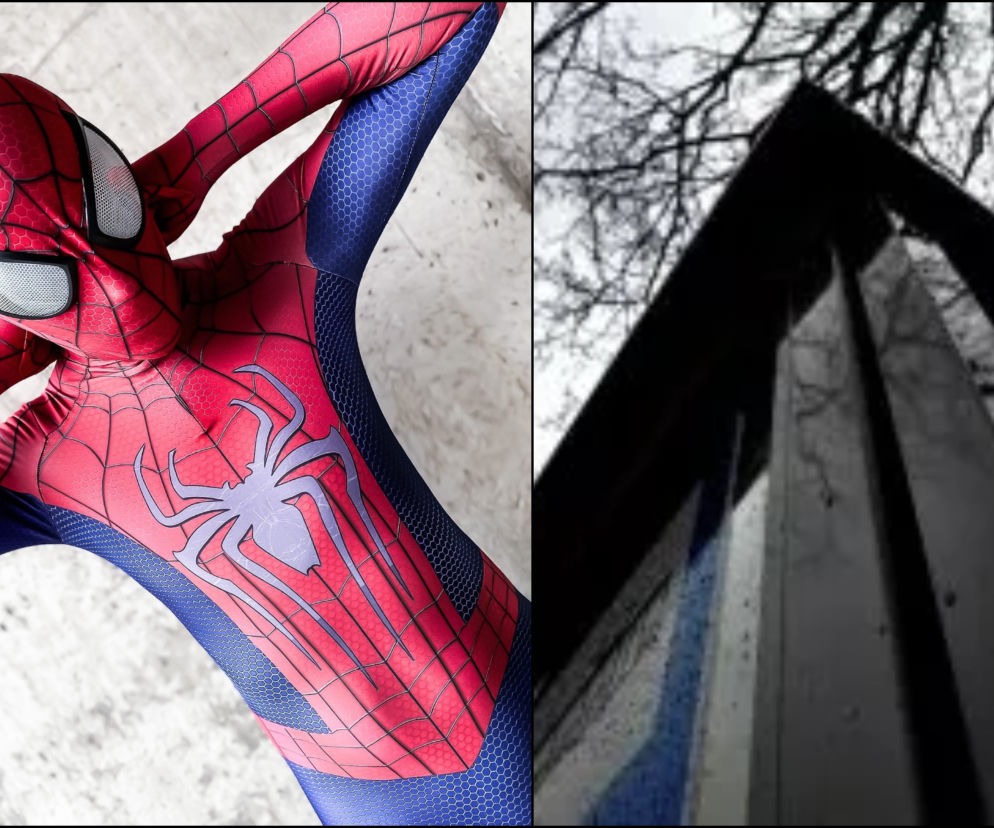 Poczuł w sobie moc Spider-Mana. Udowodnił to nocą na Ochocie