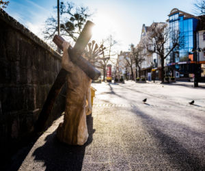 Jezus z koronawirusem w Sopocie
