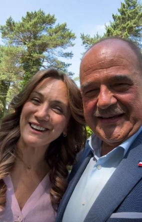 Wielkie spotkanie na planie "Rancza". Cezary Żak i Ilona Ostrowska