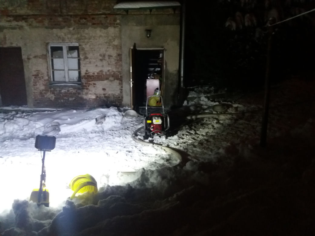 Pożar mieszkania na Wybickiego w Grudziądzu