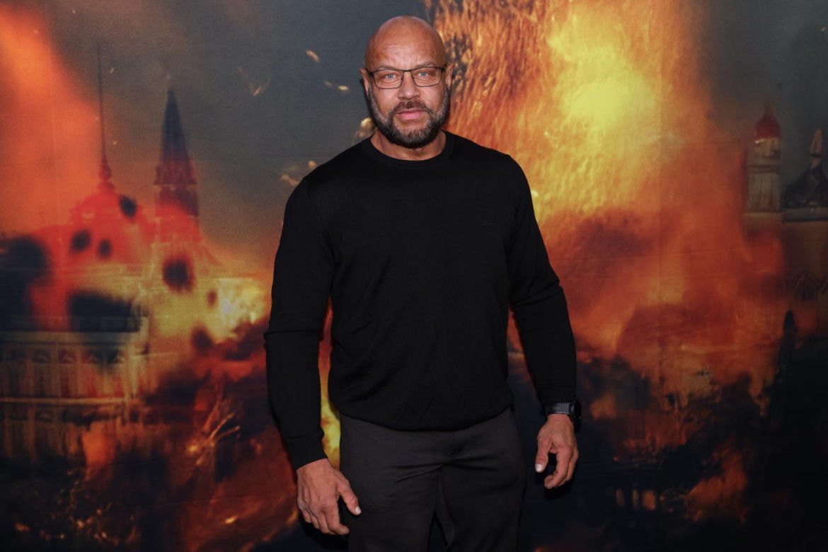 Michał Karmowski na premierze filmu "Putin"