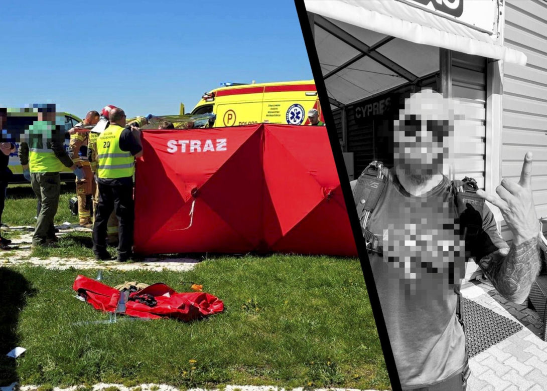 Tragedia na lotnisku w Lesznie. Nie żyje skoczek spadochronowy