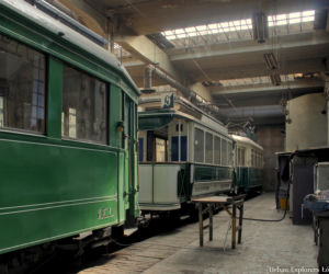 Najstarsza zajezdnia tramwajowa w Łodzi sfotografowana przez Radka Stępnia z Urban Explorers Łódź