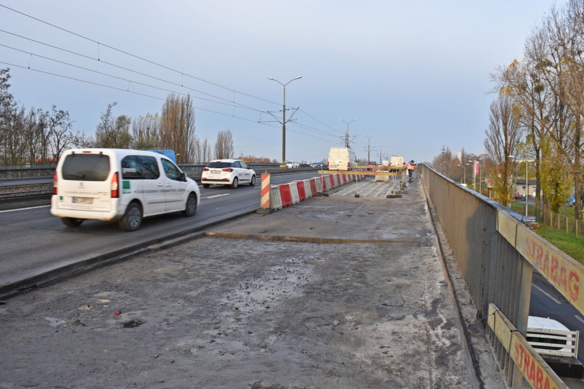 Remont Estakady Pomorskiej - listopad 2020