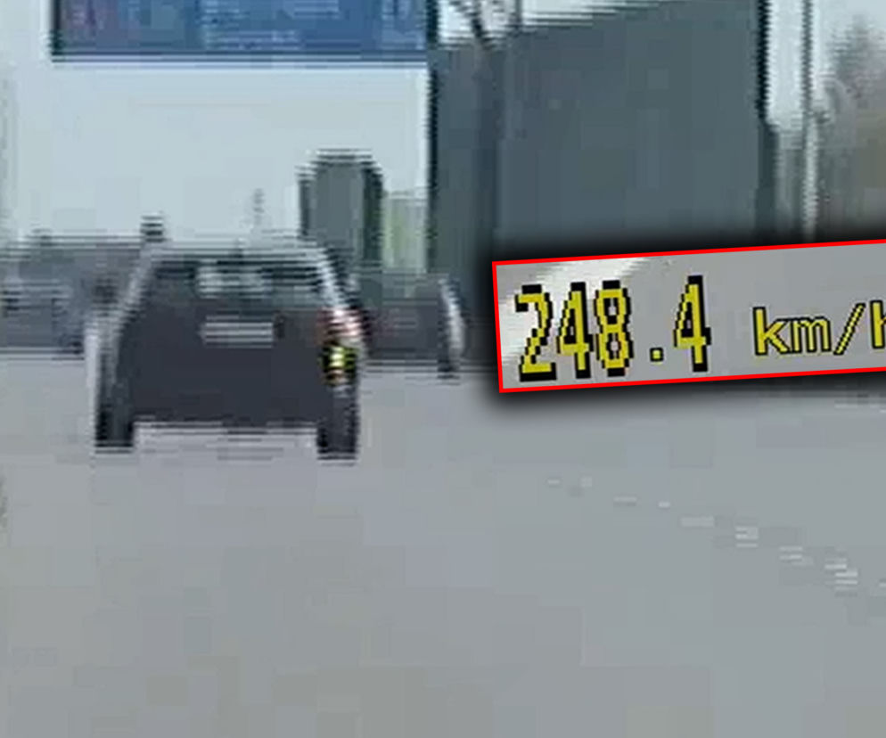 Jechał z prędkością blisko 250 km/h