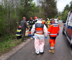 Dramatyczny wypadek busa pod Kielcami