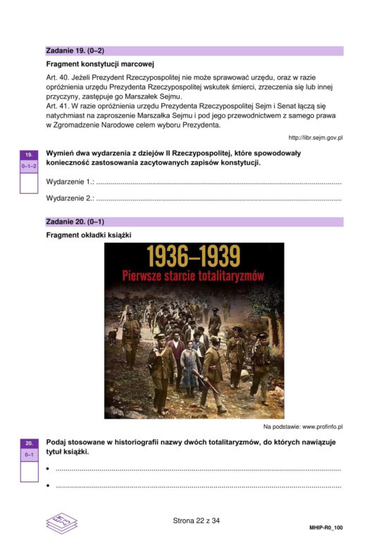 Matura historia 2025: Odpowiedzi i arkusze CKE [19.05.2025] nowa formuła 2023	