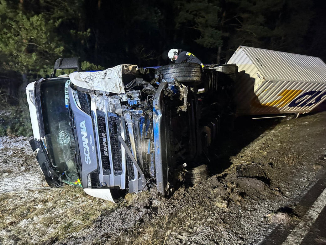 Śmiertelny wypadek na drodze krajowej nr 10 w Przyłubiu (woj. kujawsko-pomorskie)