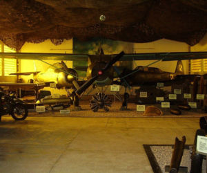 Hangar w muzeum w Drzonowie