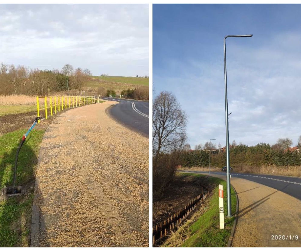 Złodzieje ukradli lampy ze ścieżki rowerowej. Jest nagroda dla znalazcy