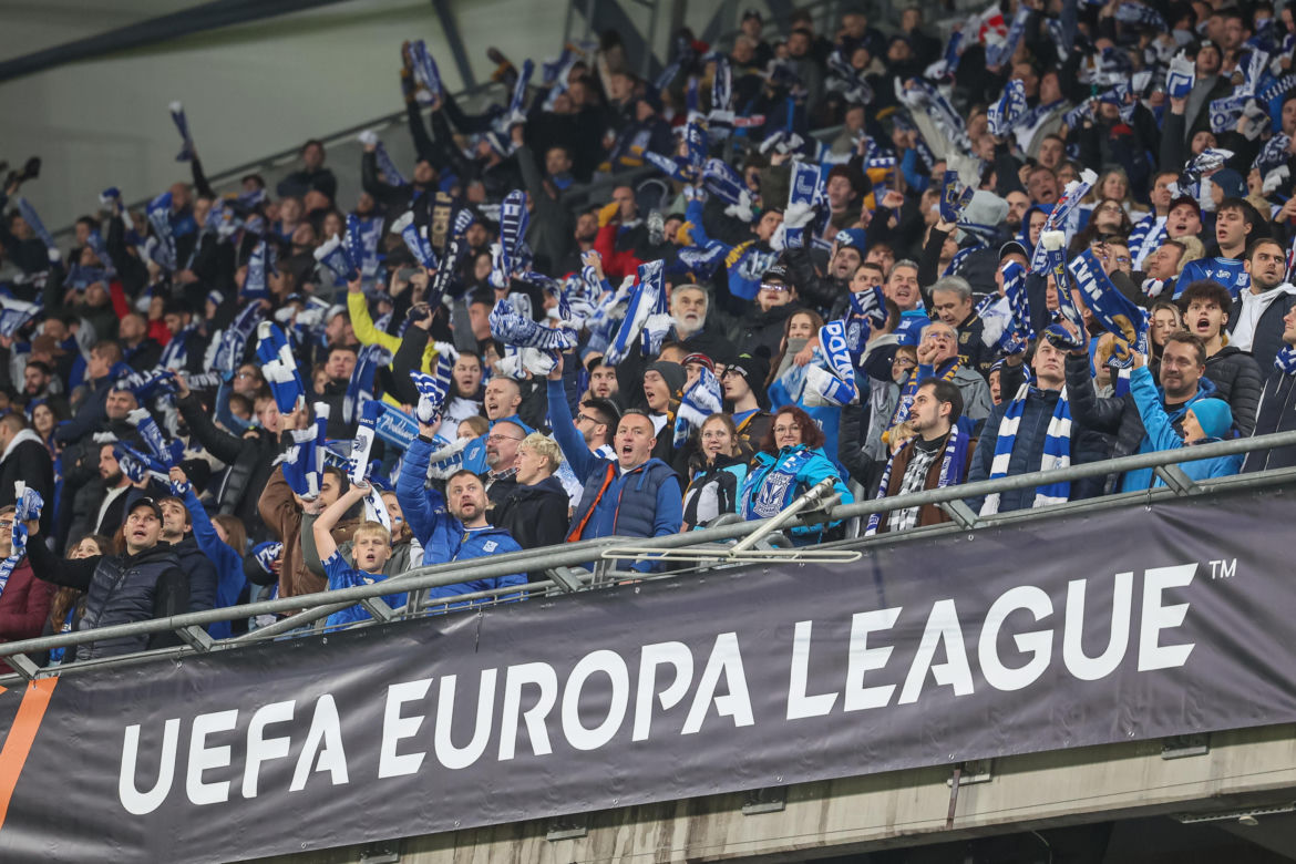 Lech Poznań - Sunderland: Zdjęcia kibiców i zawodników z meczu 3. kolejki fazy ligowej Ligi Europy 2026/27