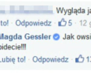 Magda Gessler chamsko odpowiada fance!
