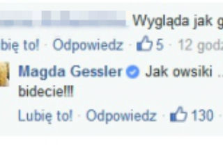 Magda Gessler chamsko odpowiada fance!