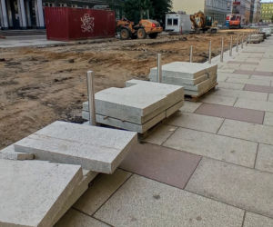 Przebudowa ulic w centrum Szczecina - lipiec 2020