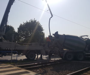 Tramwaj zderzył się z betoniarką
