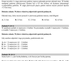 Egzamin gimnazjalny 2018 - część matematyczna